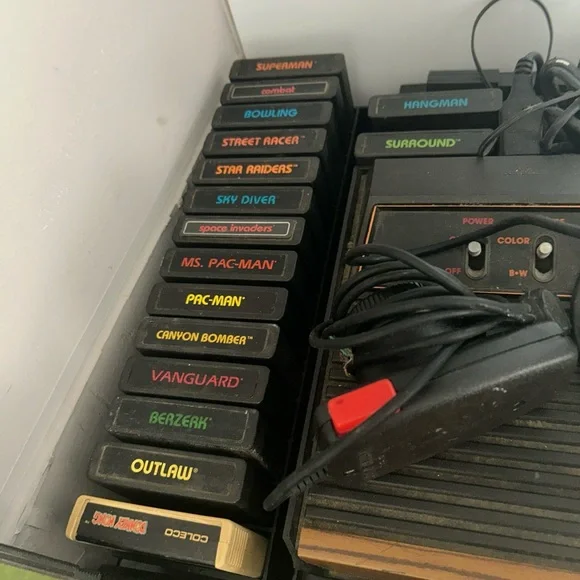 Vintage Atari Game Cartridge Collection